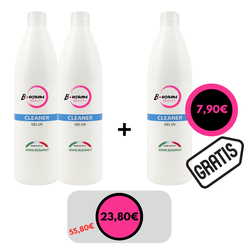 B.USAMI NAILS PROFESSIONAL - Cleaner sgrassante 1000ml 2 + 1 GRATIS