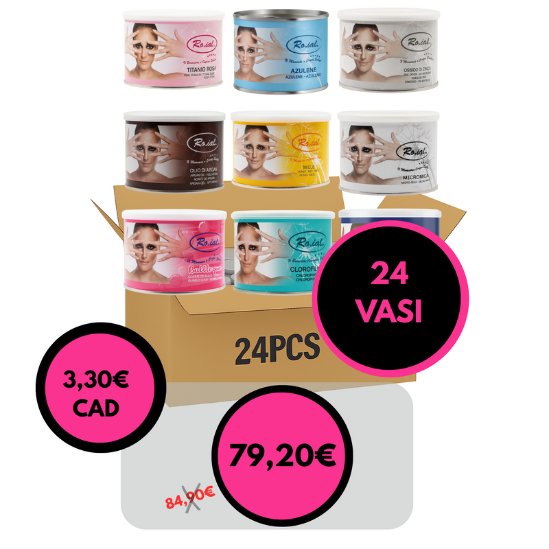RO.IAL - cera liposolubile vaso 400 ml cartone 24 pz