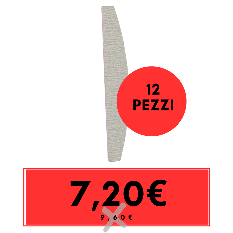 LABOR - lima mezza luna zebra 100/180 12 PEZZI