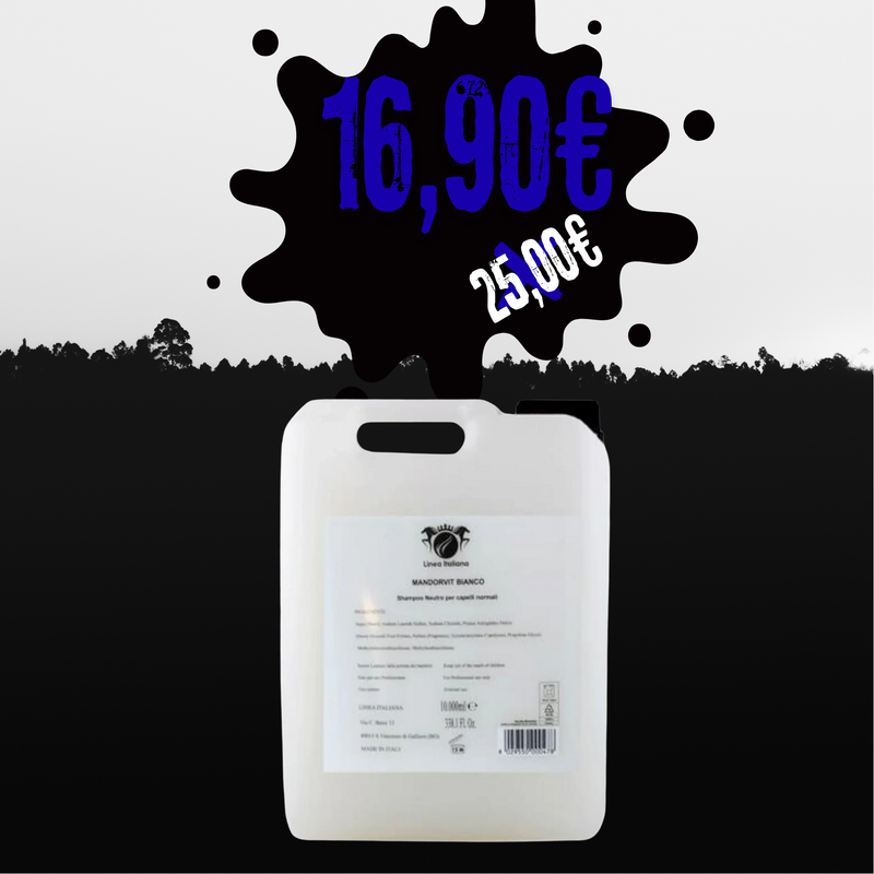 LINEA ITALIANA- Mandrovit shampoo neutro per tutti i tipi di capelli tanica 10 litri
