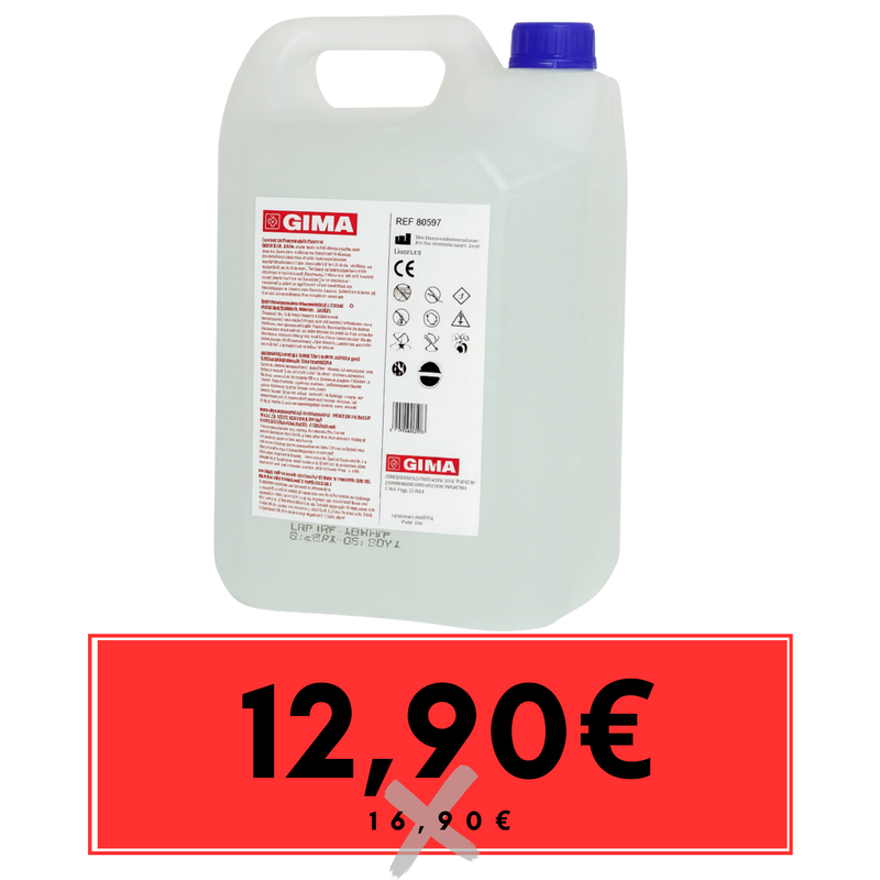 GIMA - gel trasparente ultrasuoni tanica 5lt