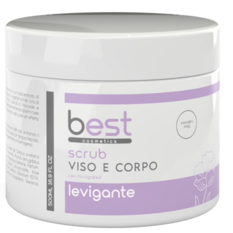 BEST COSMETICS - esfolianti - Scrub viso e corpo levigante con microgranuli 500 ml