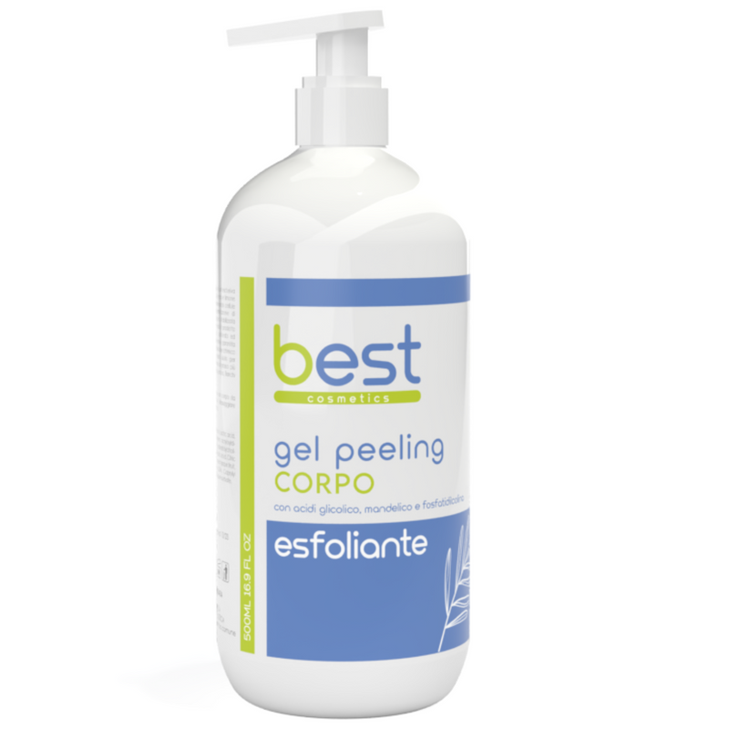 BEST COSMETICS - gel peeling esfoliante corpo con acido glicolico 500 ml