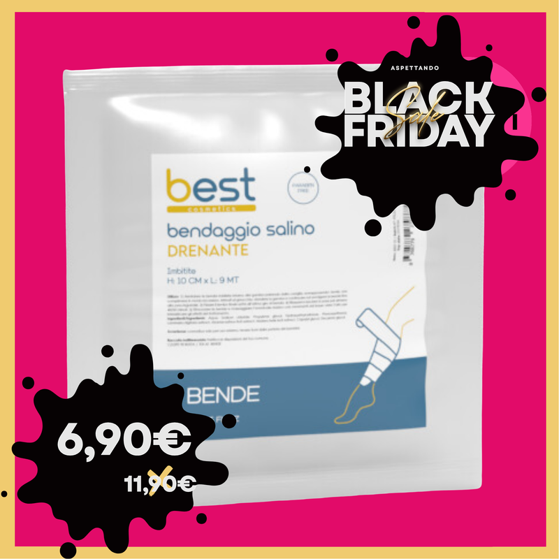 BEST COSMETICS - bendaggio salino drenante  10 cm  * 9 mt