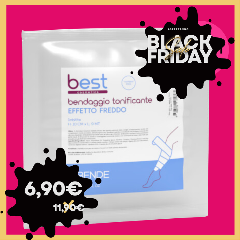 BEST COSMETICS - bendaggio tonificante effetto freddo 10 cm *  9 mt