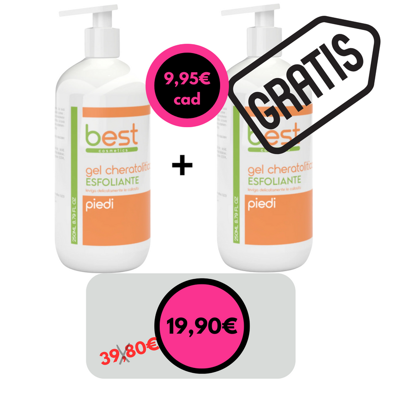 BEST COSMETICS - gel cheratolitico esfoliante 250 ml (1 + 1 gratis)