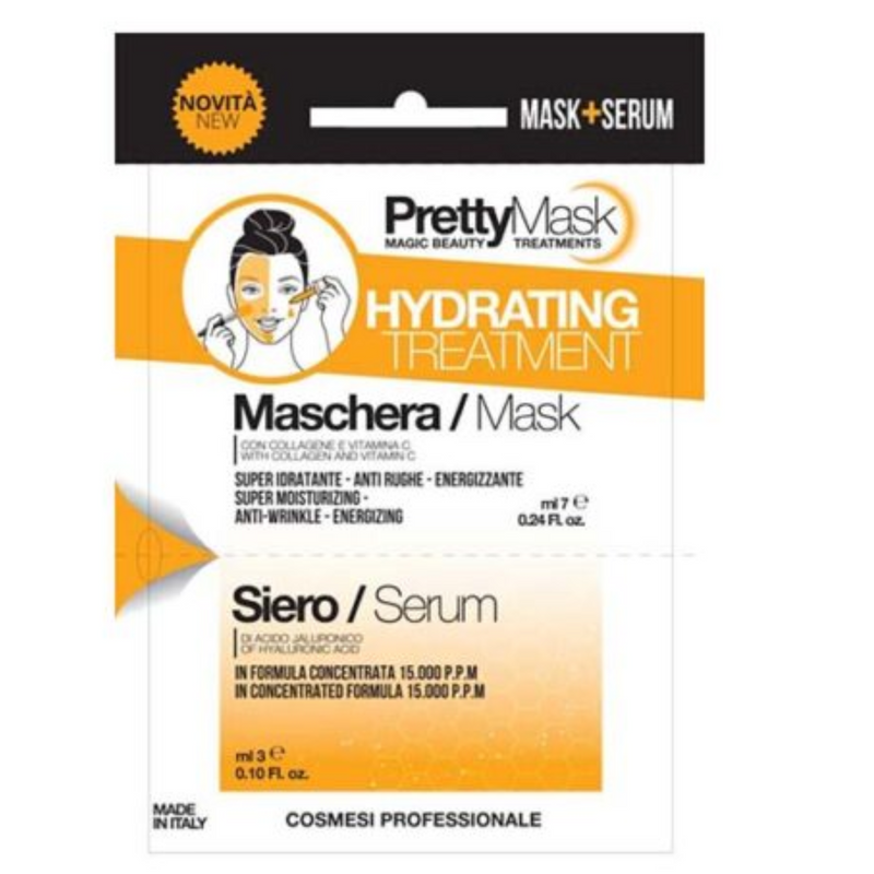 PRETTY LINE - Bustina Bi – Componente Maschera + Siero Effetto Super Idratante ml 10 (7ml + 3ml)