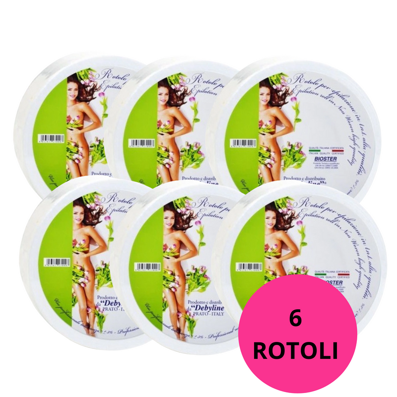 DEBYLINE - rotolo epilazione pretagliato bianco 6 pezzi