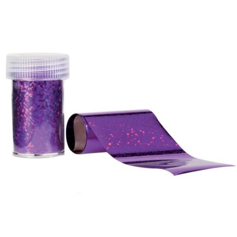 ESTROSA - transfer foil effect hologtaphic purple