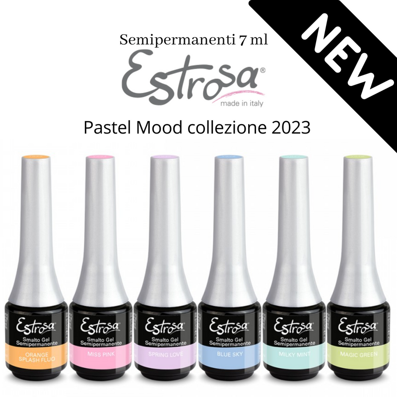 ESTROSA - Pastel mood collezione estate 2023 smalto semipermanente 7 ml