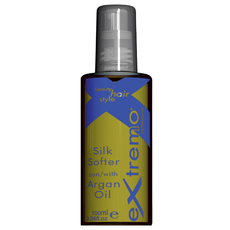 EXTREMO - silk softer smooting gocce di cristalli all’olio di Argan con effetto lisciante per capelli fragili, secchi e sfibrati 100 ml