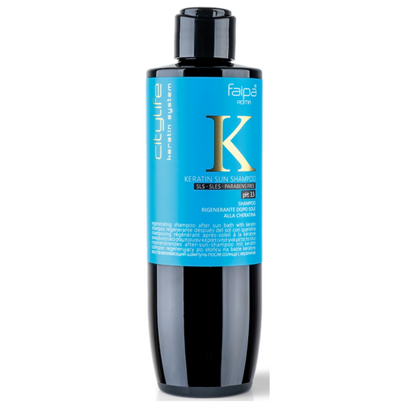 FAIPA CITY LIFE - keratin sun kit alla cheratina sun oil + salt water + Shampoo rigenerante + bagno schiuma
