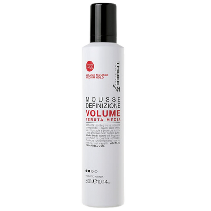 THREE 3 - Mousse Definizione Volume tenuta media 300ml