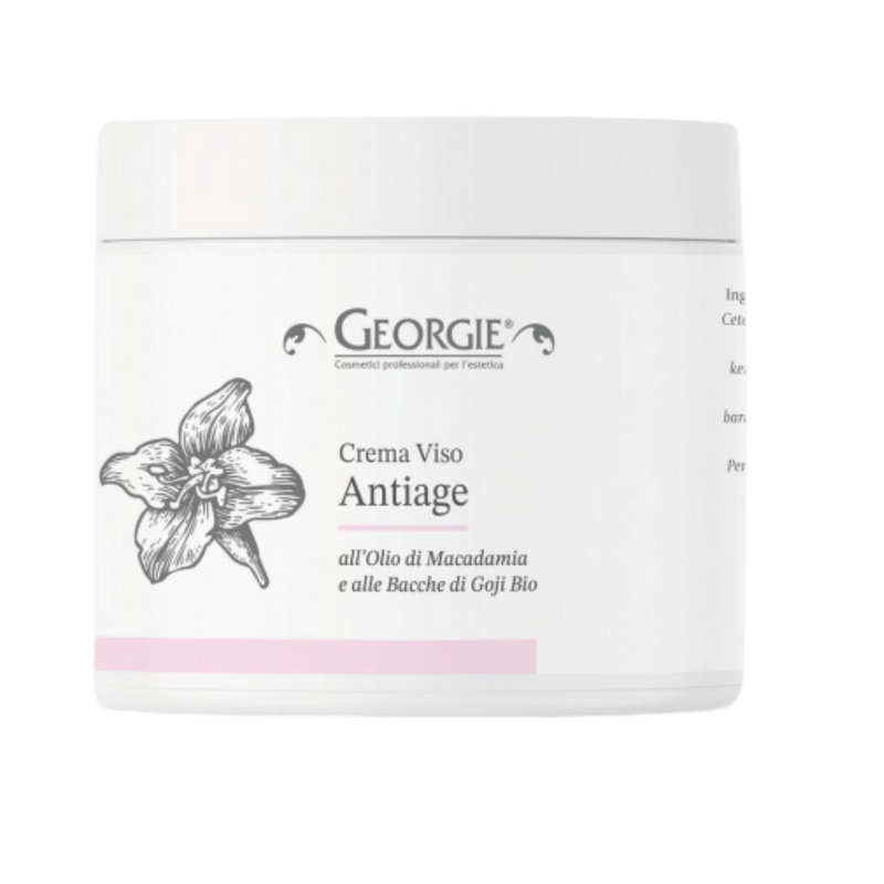 GEORGIE - Crema viso antiage all’Olio di Macadamia e Bacche di Goji 250 ml