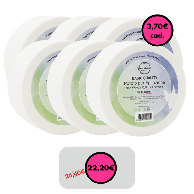 B.USAMI - Rotolo Epilazione 60 Metri | Grammatura 75g 6 pezzi