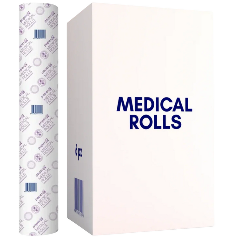 MEDICAL ROLL - lenzuolino carta lettino 1 cartone X 6 pezzi