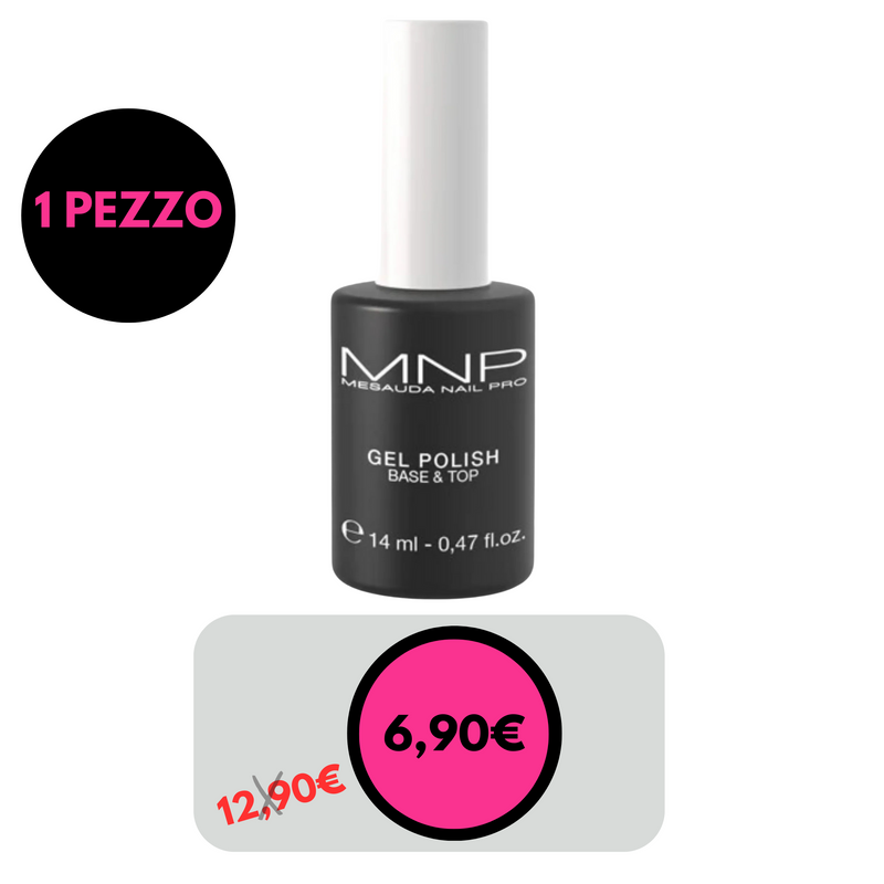 MESAUDA MNP - base & top Base e Finitura per Smalto Semipermanente 14ml 1 pezzo