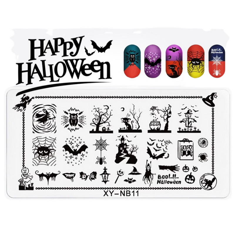 NAIL FOR - Piastra Stamping in acciaio halloween NB11