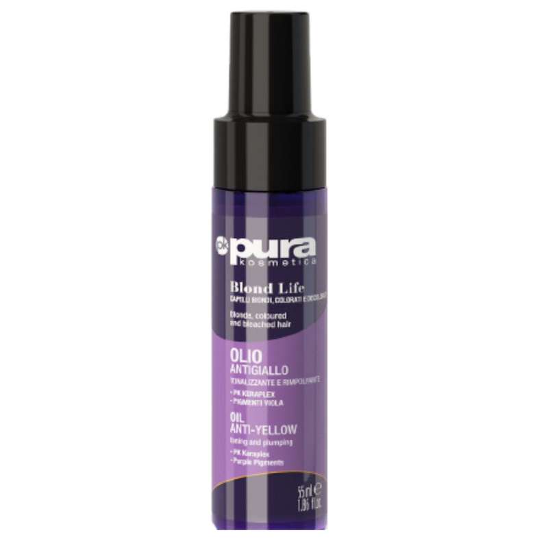 PURA KOSMETICA - blond life Olio spray Antigiallo e Rimpolpante 55 ml