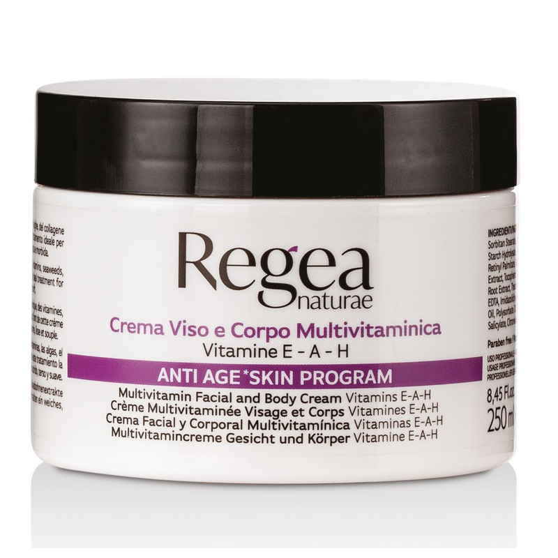 REGEA -  Crema viso e corpo multivitaminica vitamine E-A-H 250ml
