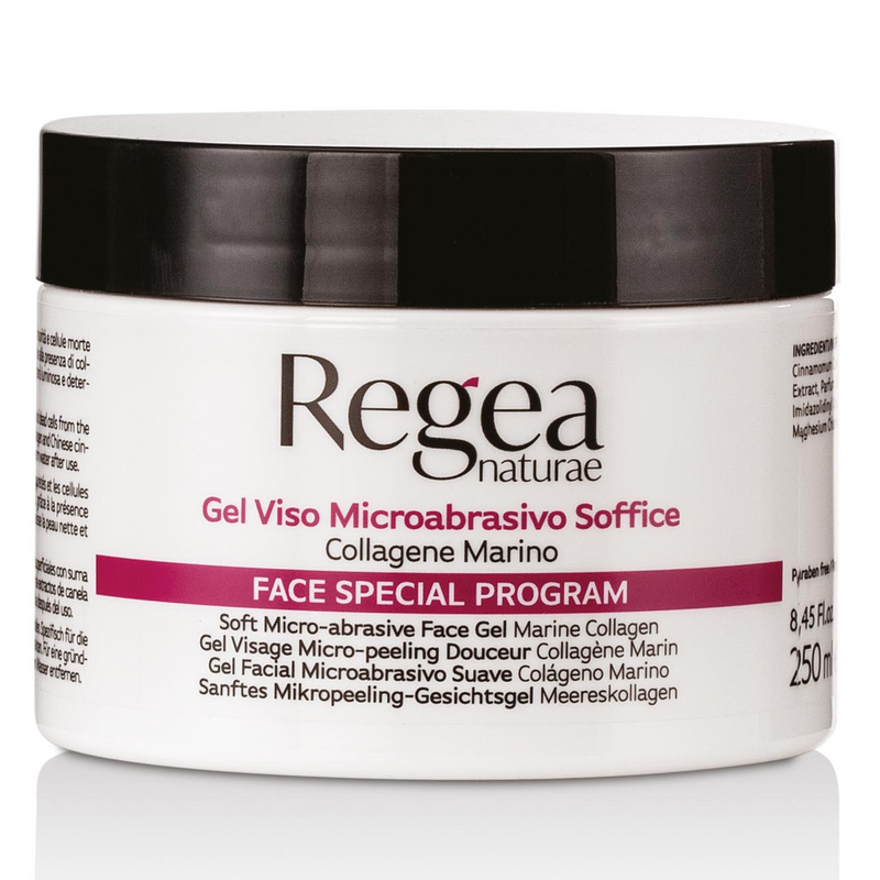 REGEA - Gel scrub viso microabrasivo soffice collagene marino 250 ml