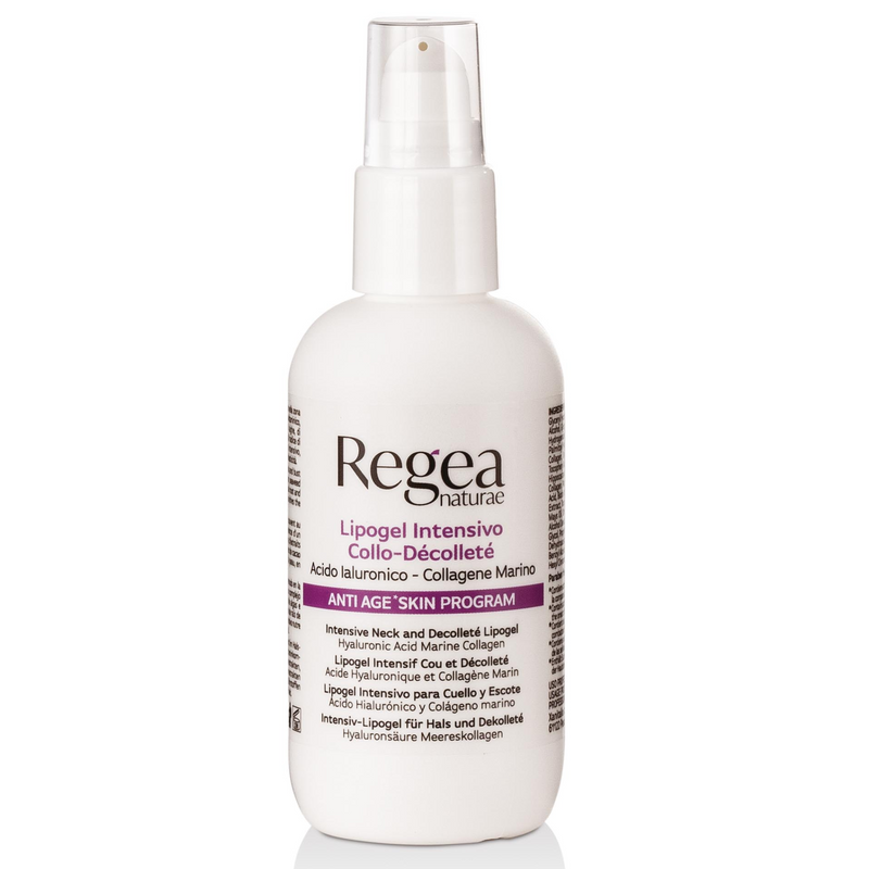 REGEA - Lipogel intensivo collo-décolleté acido ialuronico e collagene marino 100 ml