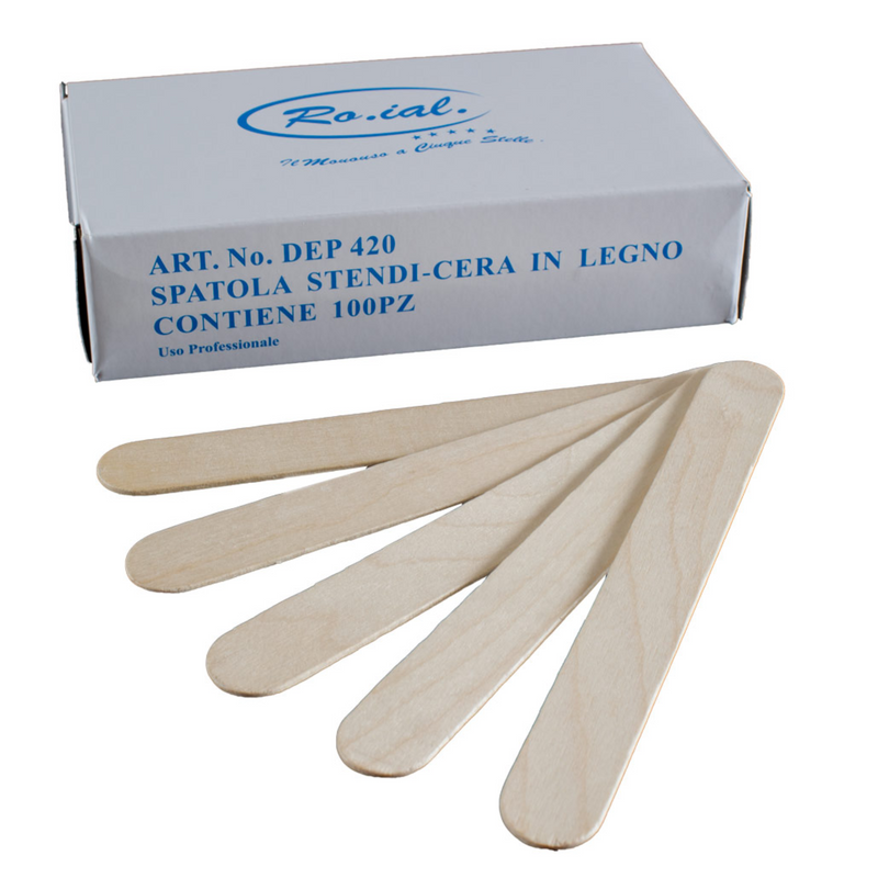 RO.IAL - spatole epilazione legno monouso 100 pz