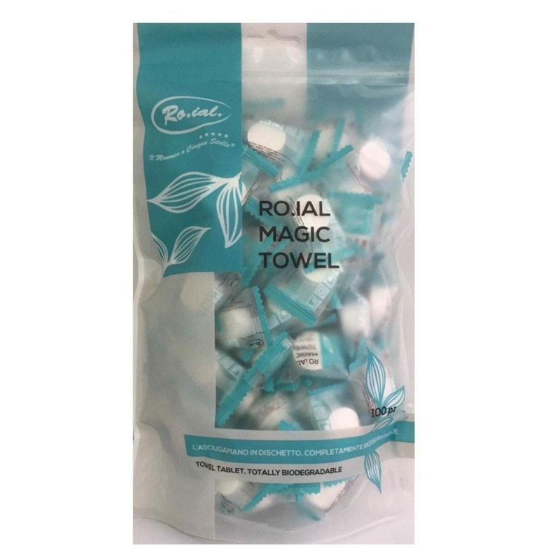 RO.IAL - Magic Towel – Salvietta compressa per pulizia e trattamenti viso 100 pz