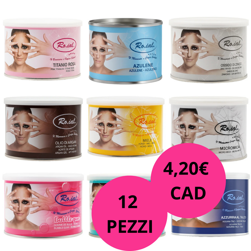 RO.IAL - cera liposolubile vaso 400 ml 12 pezzi