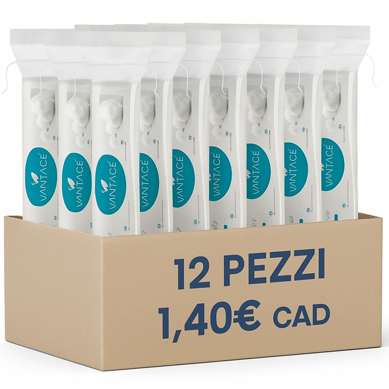 VANTAGE - Dischetti levatrucco 100 pz Box 12 pezzi