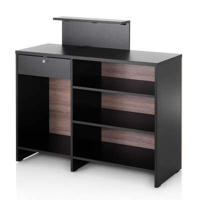 XANITALIA - Vista Consolle Banco reception laminato nero & oak