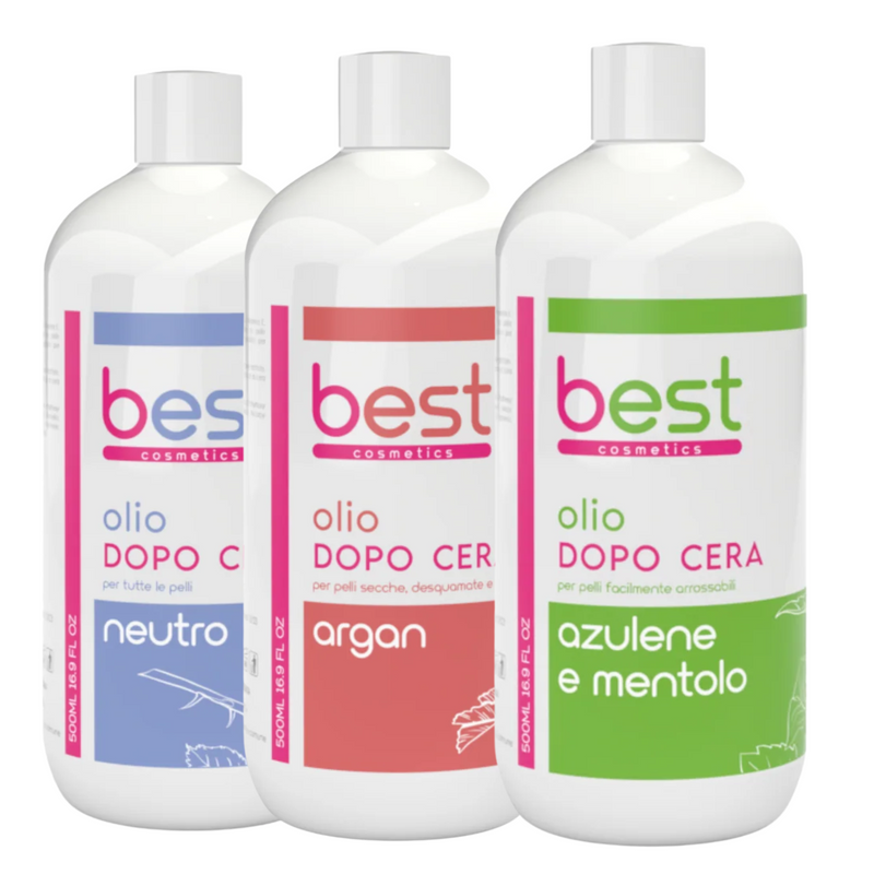 BEST COSMETICS - olio dopo cera 1000 ML varie fragranze 1 + 1 GRATIS