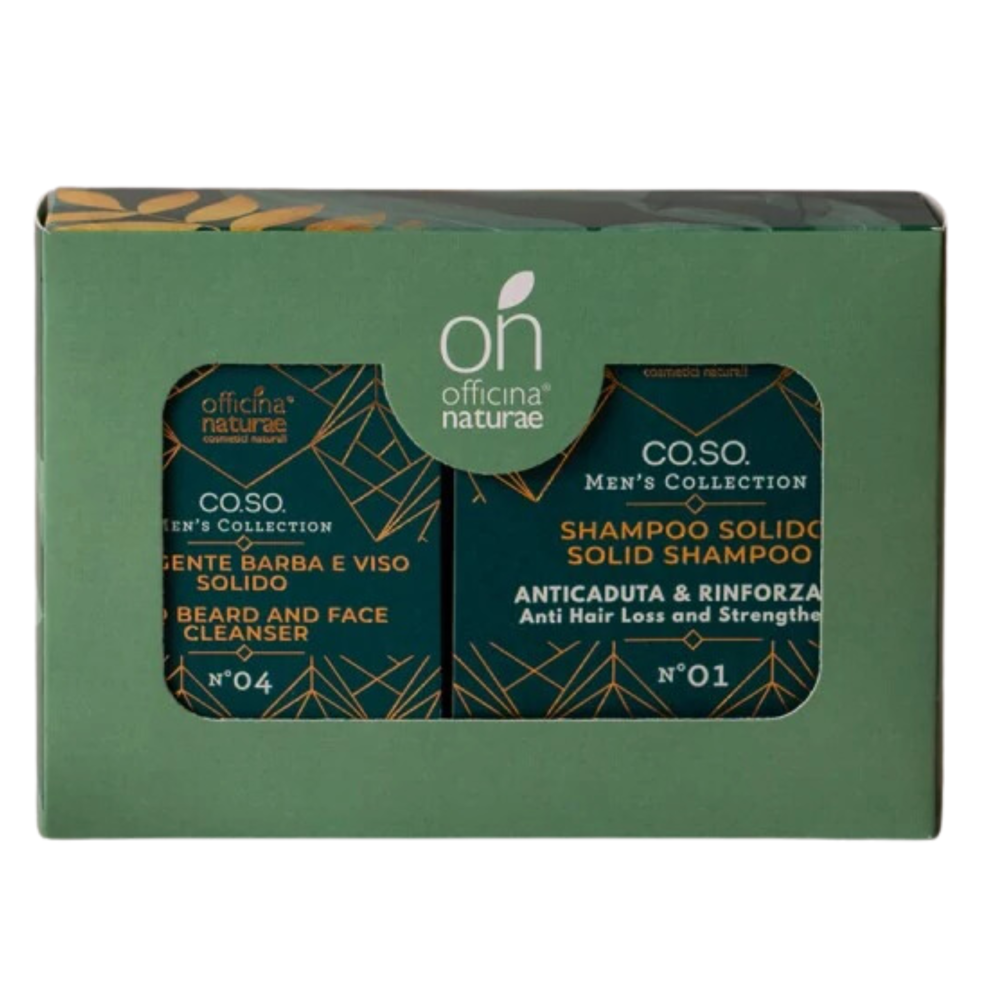 OFFICINA NATURAE - Kit Men Shampoo Solido Anticaduta e Detergente Barb ...