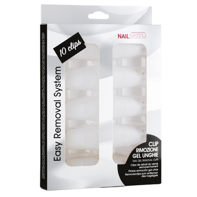 NAIL SYSTEM - Kit 10 clips rimozione gel