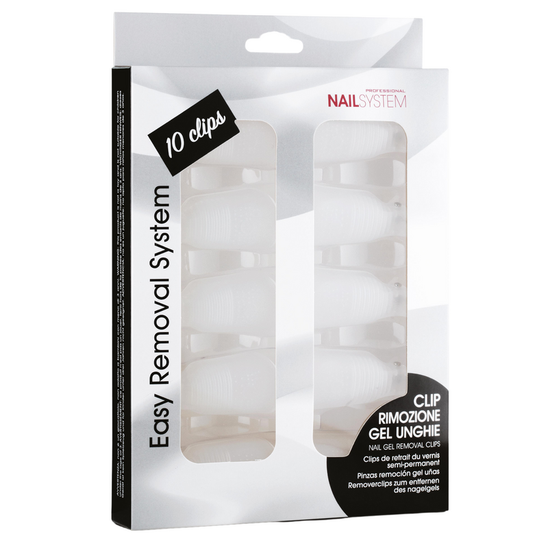 NAIL SYSTEM - Kit 10 clips rimozione gel