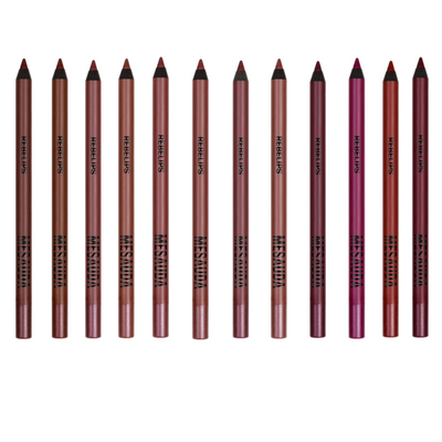 Set di matita e rossetto per labbra, colori professionali e di lunga  durata, impermeabili, con coperchio, per il make up : : Bellezza