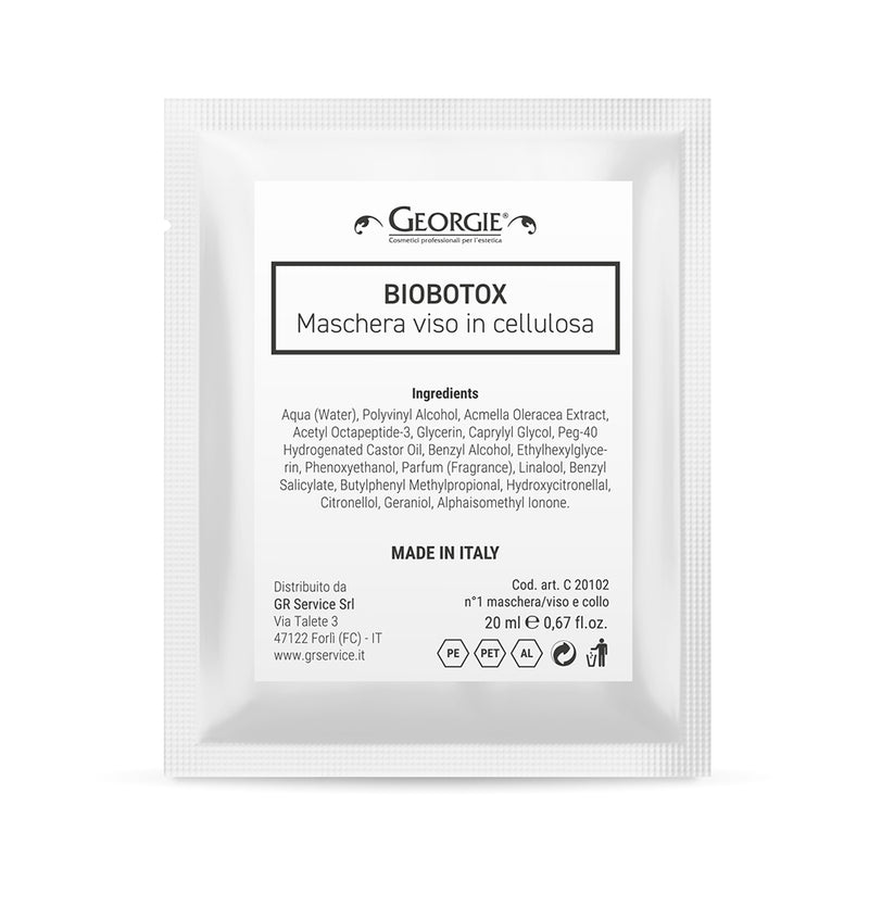 GEORGIE - maschera viso BIBOTOX Monodose 20ml in pura cellulosa