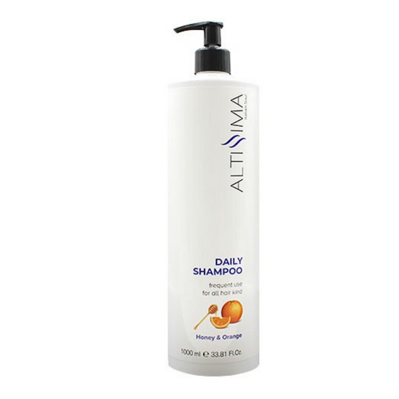 ALTISSIMA - Shampoo per uso frequente. Con estratti di Miele e Arancia. Nutriente e rinforzante 1000 ml