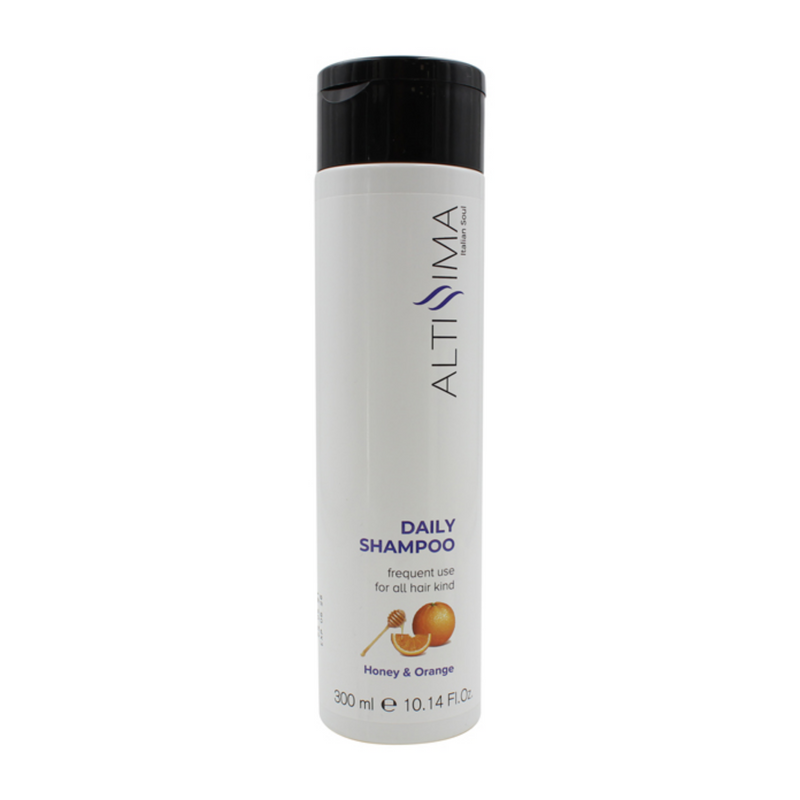 ALTISSIMA - Shampoo per uso frequente. Con estratti di Miele e Arancia. Nutriente e rinforzante 300 ml