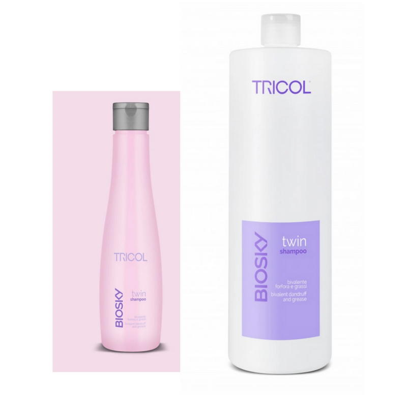 TRICOL - BIOSKY Twin Shampoo purificante capelli grassi e forfora