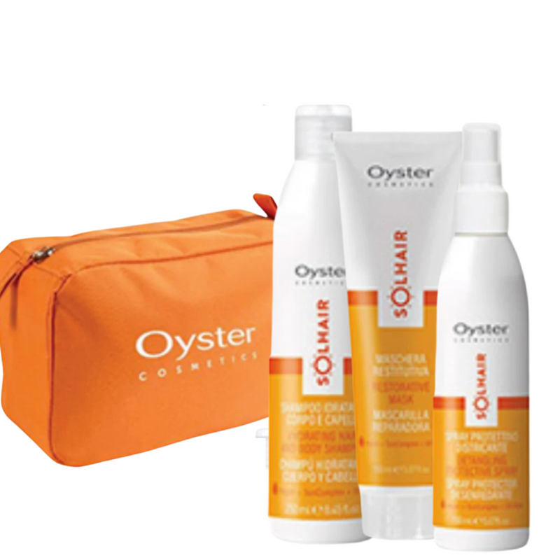 OYSTER - solhair kit shampoo + maschera + spray + pochette