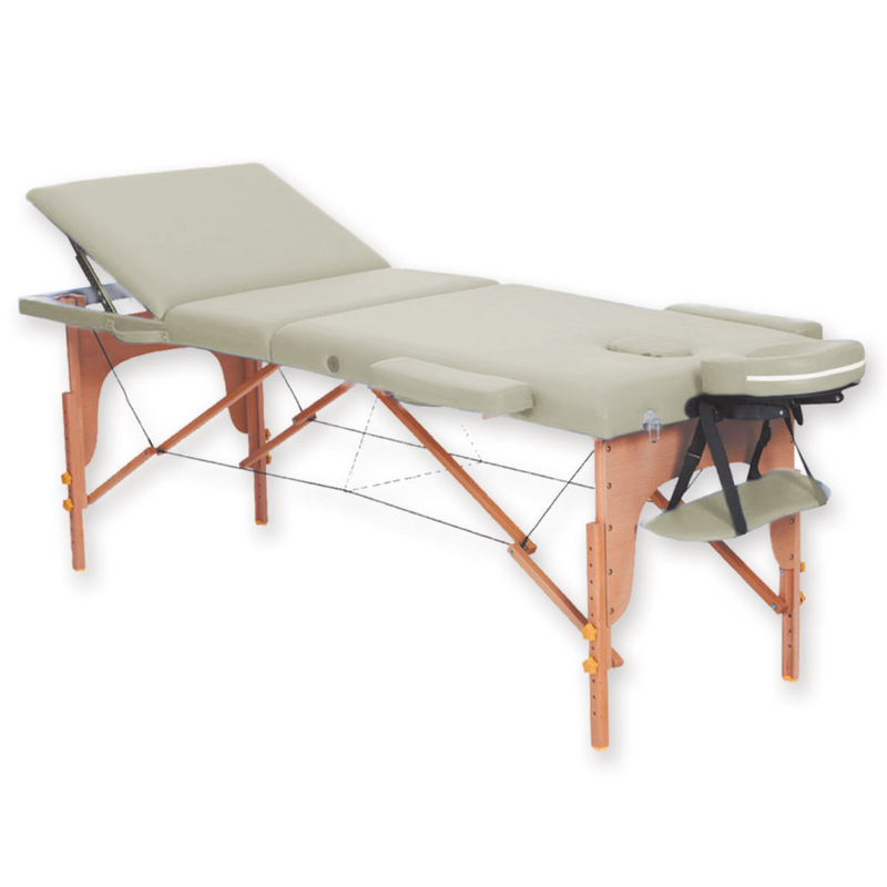 GIMA - lettino da massaggio in legno a 3 sezioni