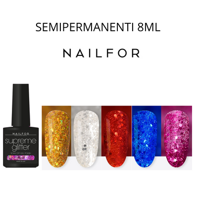 NAIL FOR - supreme glitter Gel Soak Off  8ml