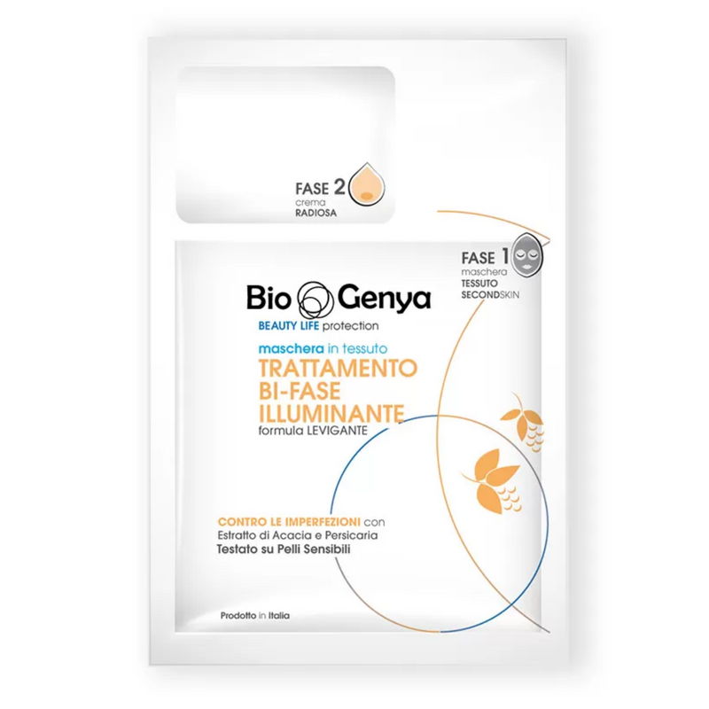 BIOGENYA - Maschera Viso Illuminante | Trattamento Bi-Fase Illuminante