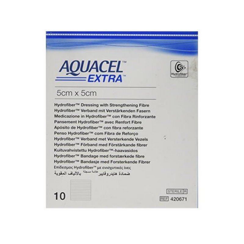 CONVATEC - Aquacel Extra Medicazione In Hydrofiber 5x5