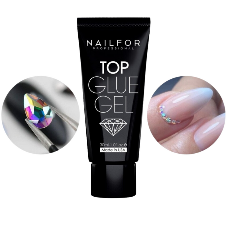NAIL FOR - top glue gel - colla per strass 30 gr