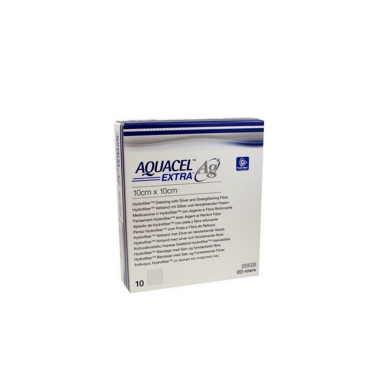 CONVATEC - Aquacel Ag Extra Medicazione Con Ioni Argento 10x10