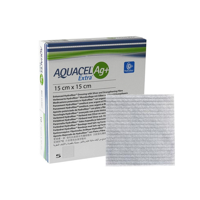 CONVATEC - Aquacel Ag+ Extra Medicazione Con Ioni Argento 15x15