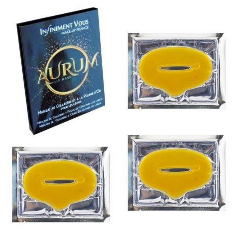 Aurum – Maschera oro Labbra Idratante Rimpolpante 3 pz