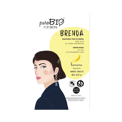 PURO BIO - Brenda Maschera viso in crema per Pelle Secca con Acido Ialuronico
